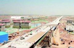 挪威空運青島膠東國際機場互通立交建設過半