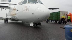前起落架斷裂！緬甸一架ATR-72降落時沖出跑道-哈薩克斯坦的空運