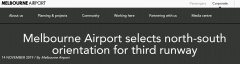 海運費-墨爾本機場將建第三跑道 確定為南北走向（附圖）