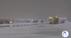 國際空運港口-首都機場今晨啟動定點除冰 旅客：像在看流浪地球