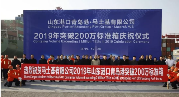 廈門海運-馬士基在青島港集裝箱吞吐量創新高,突破200萬!(附圖)