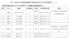 hs編碼查詢-民航局發(fā)布2019年港澳臺航線經(jīng)營許可信息通告